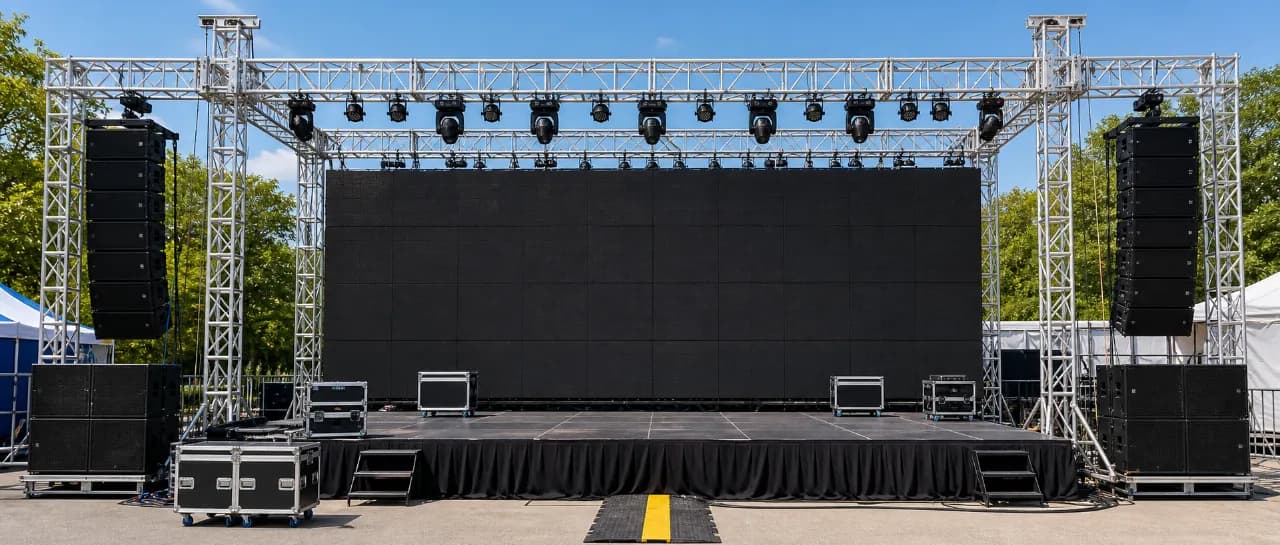 야외 무대 LED 중계