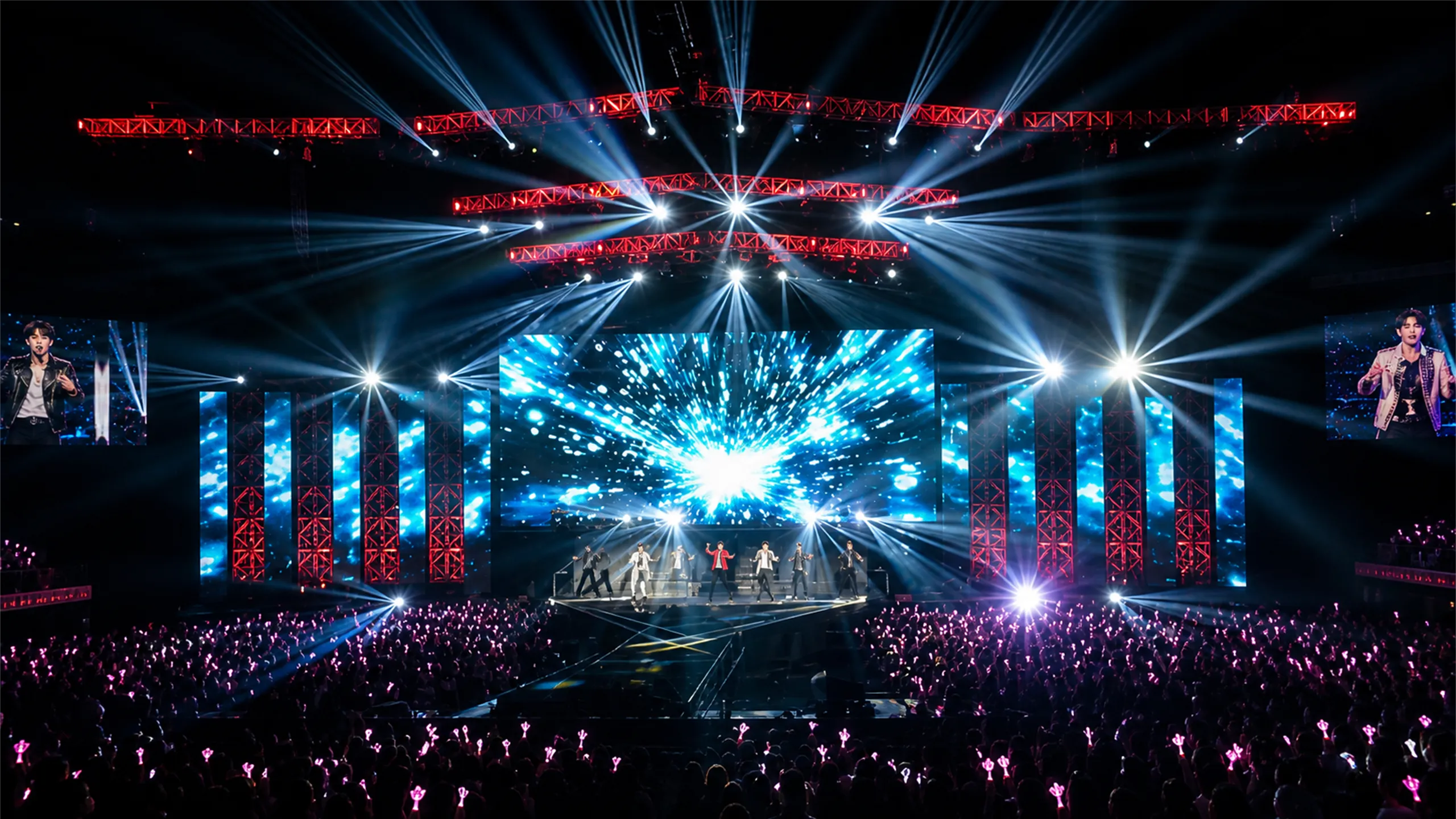 무대 좌우를 채운 대형 LED 스크린과 객석