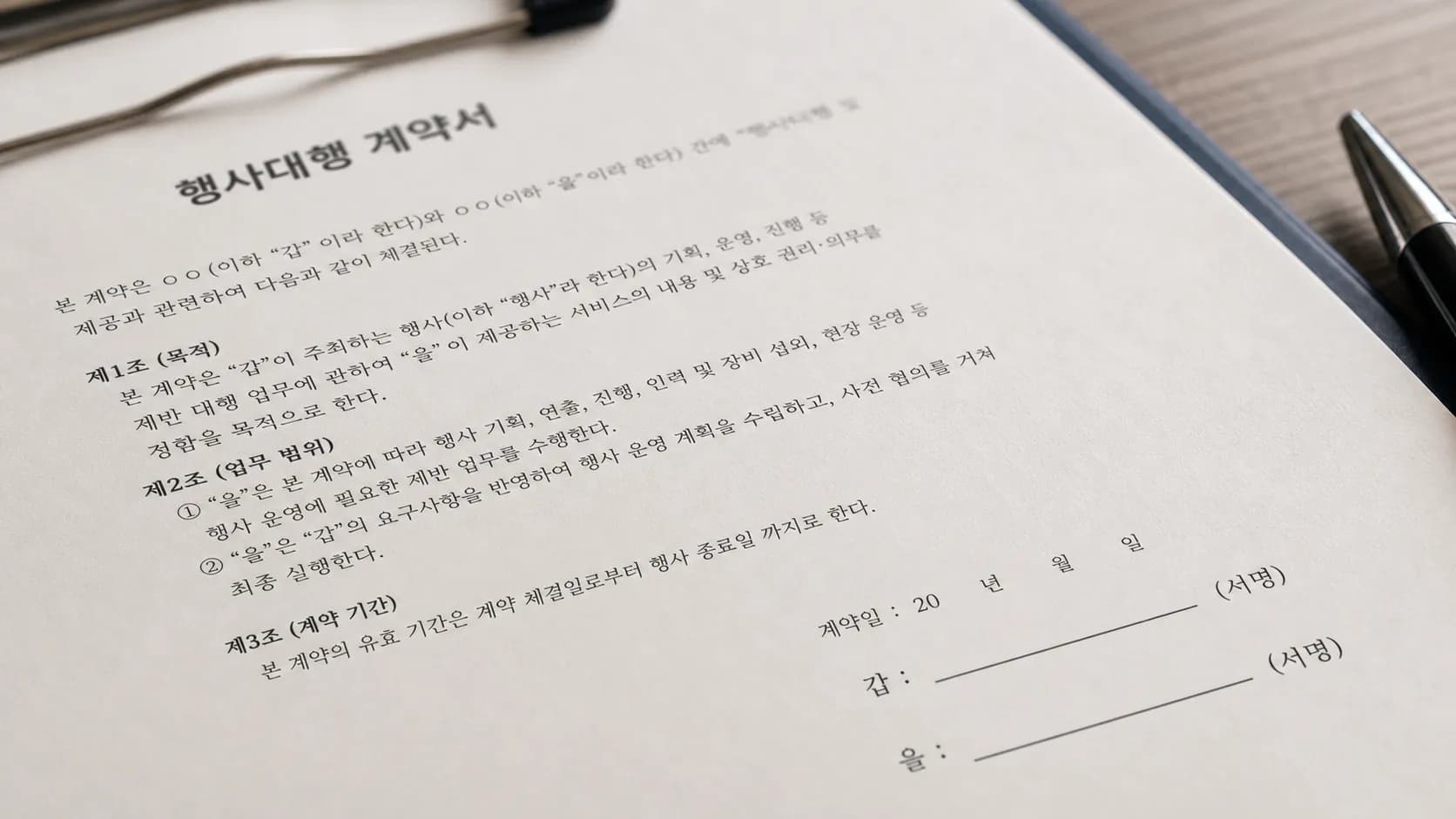 행사대행견적